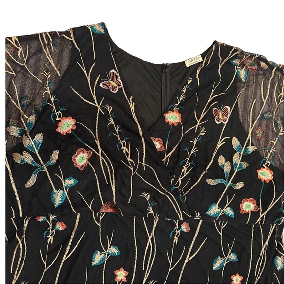 Kiyonna Embroidered Elegance Evening Gown Size 4X - Picture 3 of 6